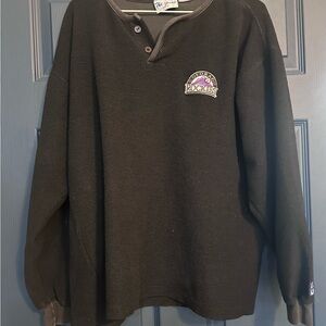 Vintage ‘The Game’ Black Colorado Rockies Pullover